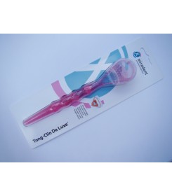 Tongue Clean de Luxe tongue brush pink in blister pack