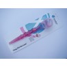 Tongue Clean de Luxe tongue brush pink in blister pack